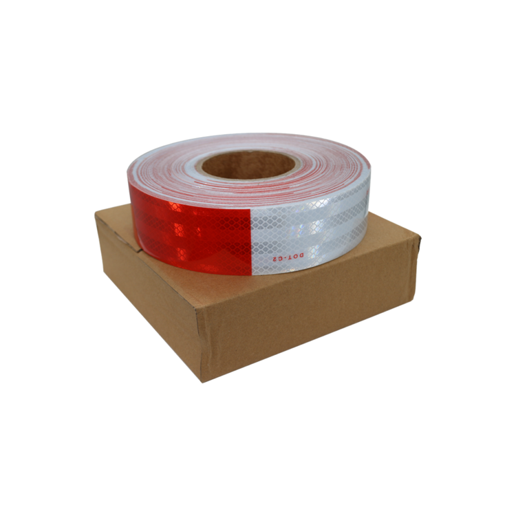 Red White Truck Trailer Reflective Tape 6 Red White Truck Trailer Reflective Tape 6
