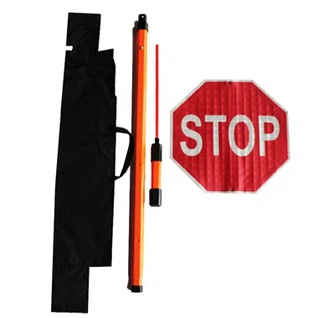 Sinais de trânsito de dupla face Sinal de parada/remo lento