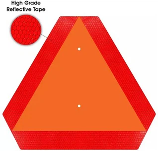 Triângulo do veículo em movimento lento