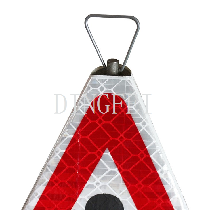 DINGFEI Tripod Stand Roll Up Folding Warning Signs