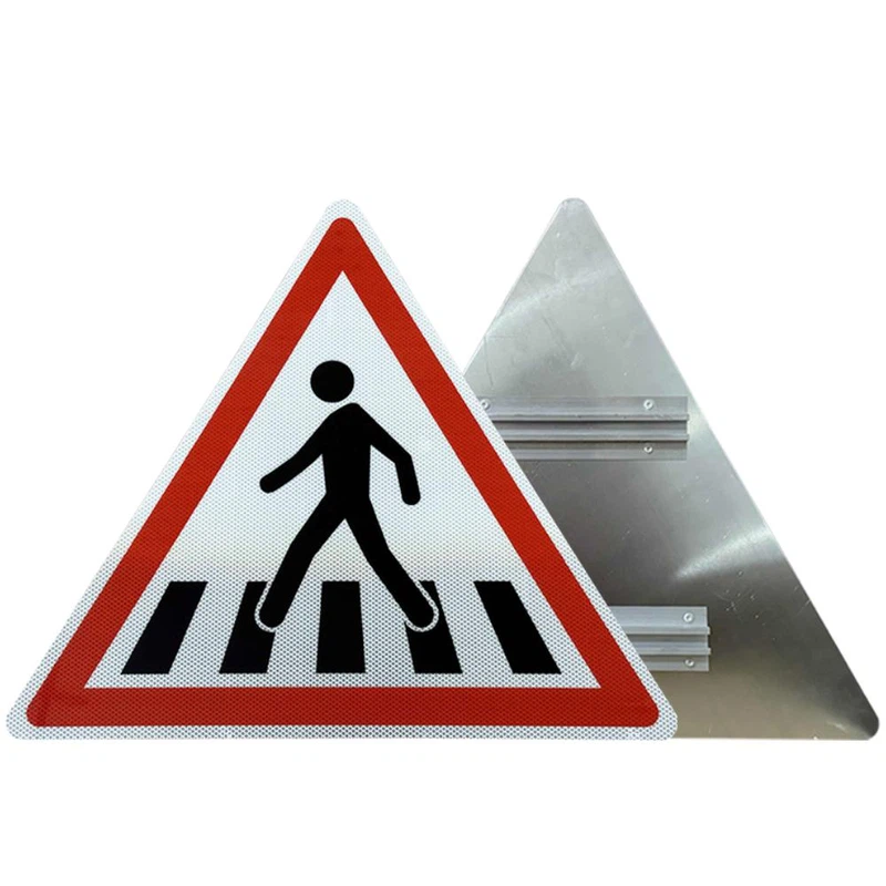 Diamond Grade Reflective Aluminum Pedestrian Crossing Ahead Sign 5 Diamond Grade Reflective Aluminum Pedestrian Crossing Ahead Sign 5
