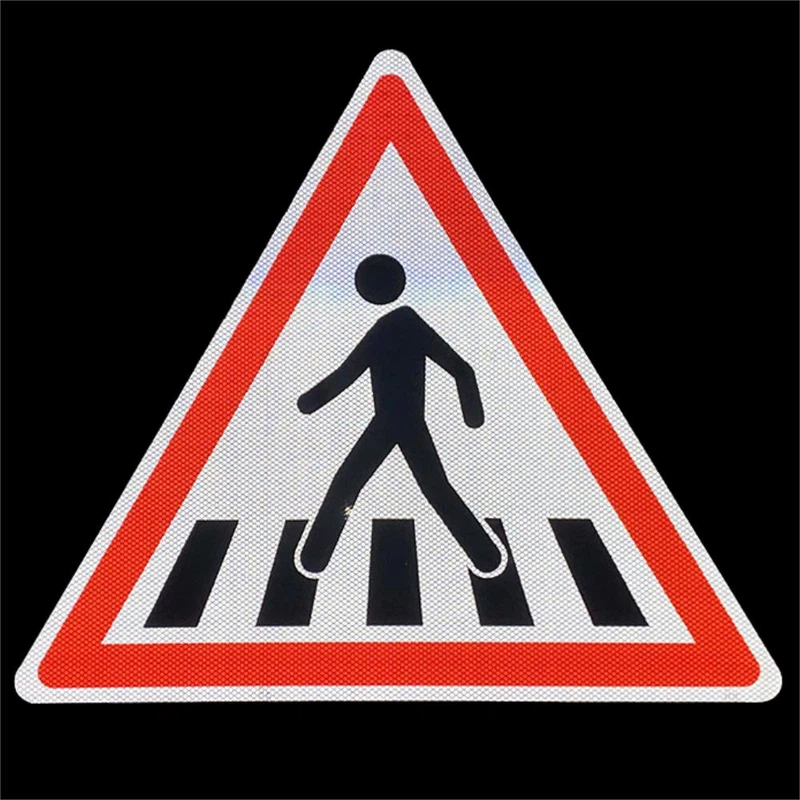 Diamond Grade Reflective Aluminum Pedestrian Crossing Ahead Sign 1 Diamond Grade Reflective Aluminum Pedestrian Crossing Ahead Sign 1